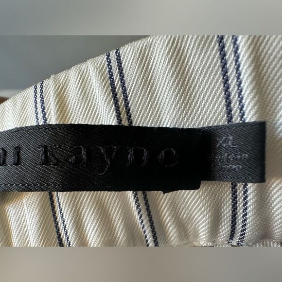 Jenni Kayne Bianca Stripped Straight Leg Pant in Navy Stripe XL - Picture 14 of 15